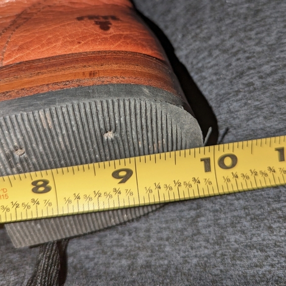 Vntg Frye Vienna Tall Brown Genuine Leather Lace Up Knee High Vintage Zip Boots - Picture 14 of 15